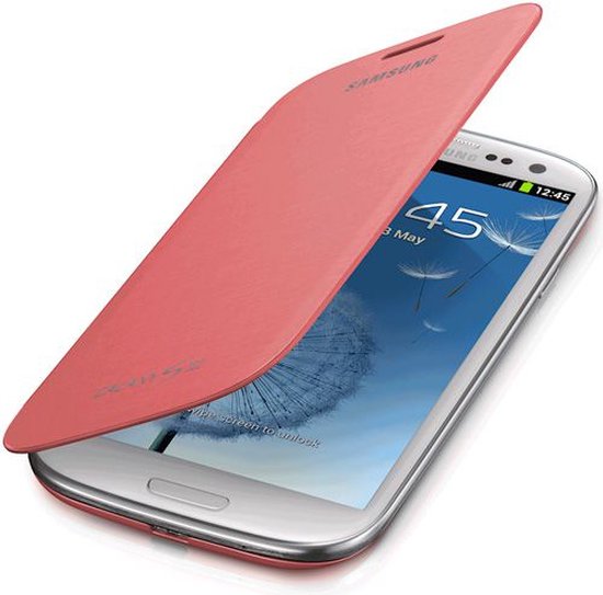 Reizen Gesprekelijk amplitude Samsung Flip Cover voor de Samsung Galaxy S3 - Roze | bol.com