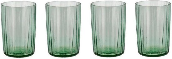 BITZ Kusintha Waterglas Dia 7 x 10,5 cm 28 cl 4 st. Groen