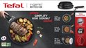 Koken, bakken en bewaren met Tefal Ingenio Unlimited, inclusief stapelbare pannen en een afneembare handgreep.