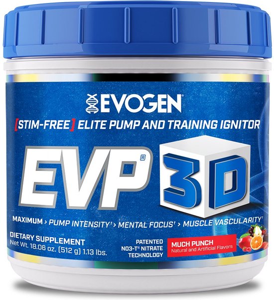 Evogen Nutrition EVP 3D Blueberry Apple 40 porties Pre Workout