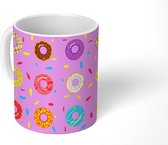 Mok - Koffiemok - Pop Art - Donuts - Patronen - Mokken - 350 ML - Beker - Koffiemokken - Theemok