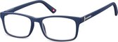 leesbril MR73B unisex rechthoekig blauw sterkte +1.00