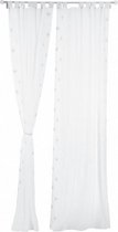 gordijnset Little Stars 250 cm polyester wit 2 -delig