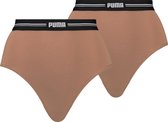 PUMA High Waist Brief Dames Onderbroek - 2-pack - Maat S