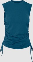 Top VMVALENTINA S/L ROUCHING TOP SB1 Moroccan Blue