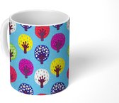 Mok - Koffiemok - Bomen - Stippen - Patronen - Mokken - 350 ML - Beker - Koffiemokken - Theemok