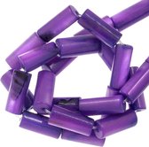 Gekleurde Schelp Kralen (10 x 4 mm) Violet (36 Stuks)