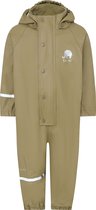 CeLaVi - Regenoverall voor kinderen - Kaki - maat 70 (72-80cm)