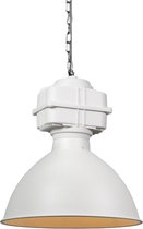 QAZQA sicko - Industriele Hanglamp - 1 lichts - H 1500 mm - Wit - Industrieel -  Woonkamer