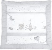 speelkleed Magic Stars junior 100 x 100 cm katoen lichtgrijs