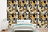 Behang - Fotobehang Patroon - Cirkel - Art Nouveau - Breedte 420 cm x hoogte 280 cm