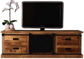 Tv meubel | industrieel | Mangohout | Mango | naturel | 155 x 45 x 50(h) cm
