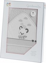 badcape Bear 100 x 100 cm katoen grijs