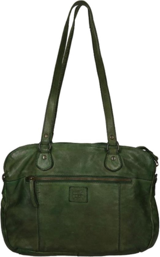 Sac à bandoulière en cuir Lieke Bear Design - Vert