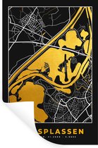 Muurstickers - Sticker Folie - Kaart - Plattegrond - Stadskaart - Nederland - Maasplassen - 60x90 cm - Plakfolie - Muurstickers Kinderkamer - Zelfklevend Behang - Zelfklevend behangpapier - Stickerfolie