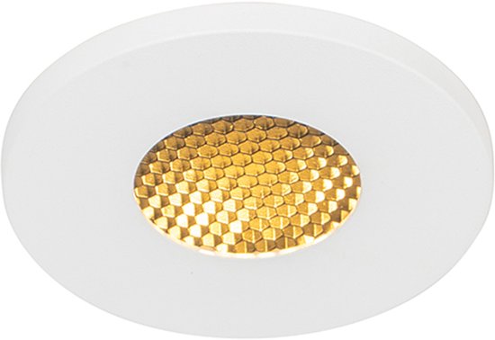 QAZQA shed - Spot encastrable - 1 lumière - Ø 85 mm - Wit