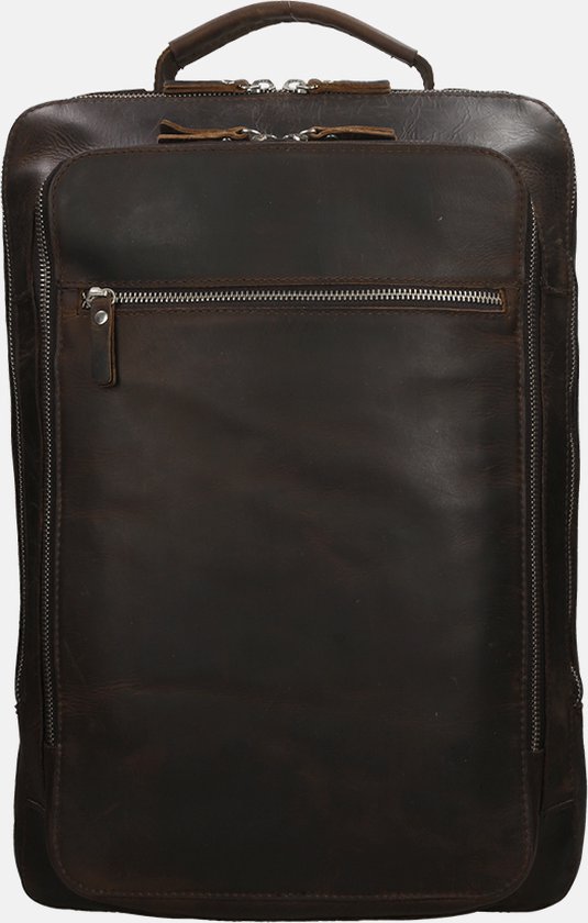 Leonhard Heyden Salisbury rugzak 15 inch brown