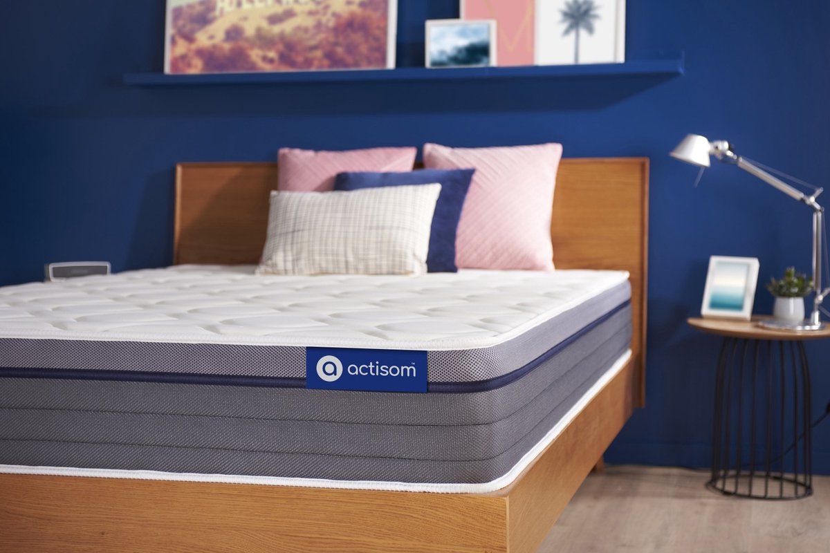 Actiflex zen matras 70x190cm , Pocketveren en traagschuim , Gebalanceerd, 7 comfortzones