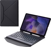 Tablet Toetsenbord Hoes geschikt voor Samsung Galaxy Tab A8 (2021)  - Met Draadloos Bluetooth Keyboard en Stylus pen houder - Zwart