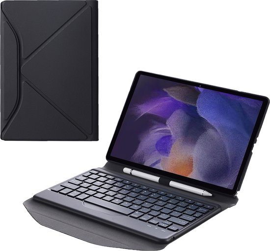 Étui pour clavier pour tablette compatible avec Samsung Galaxy Tab A8  (2021) - Avec... | bol.com