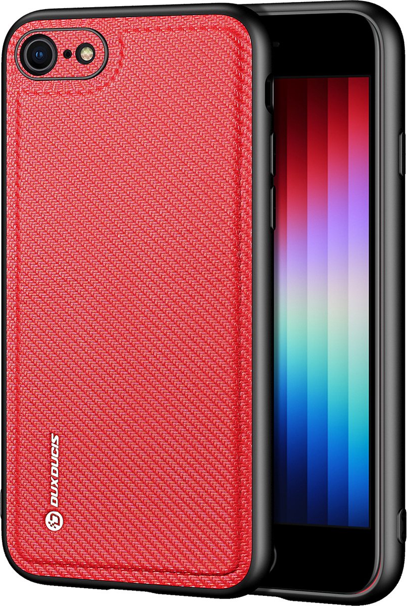 Dux Ducis - Telefoonhoesje geschikt voor Iphone SE 2022/2020 - Fino Series - Back Cover - Rood