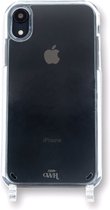 xoxo Wildhearts siliconen iPhone XR hoesje - Hoesje zonder koord - Shockproof case - Telefoonhoesje geschikt voor telefoonkoord - Transparant