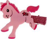 Haarclipje pony roze - 6 cm