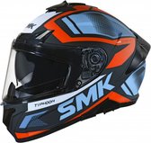 SMK Typhoon Thorn Blauw Oranje Integraalhelm - Maat XS - Helmet