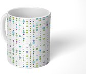Mok - Koffiemok - Stippen - Design - Wit - Mokken - 350 ML - Beker - Koffiemokken - Theemok