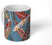 Mok - Koffiemok - Veren - Indiaan - Patronen - Vogel - Mokken - 350 ML - Beker - Koffiemokken - Theemok