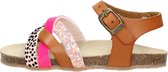 KEQ Meisjes sandalen Meiden Sandalen - cognac - Maat 26