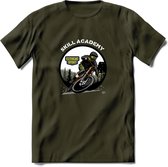 Skill Academy T-Shirt | Mountainbike Fiets Kleding | Dames / Heren / Unisex MTB shirt | Grappig Verjaardag Cadeau | Maat L
