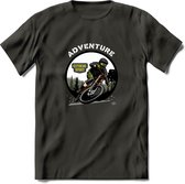 Adventure T-Shirt | Mountainbike Fiets Kleding | Dames / Heren / Unisex MTB shirt | Grappig Verjaardag Cadeau | Maat XL
