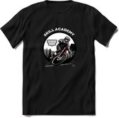 Skill Academy T-Shirt | Mountainbike Fiets Kleding | Dames / Heren / Unisex MTB shirt | Grappig Verjaardag Cadeau | Maat M