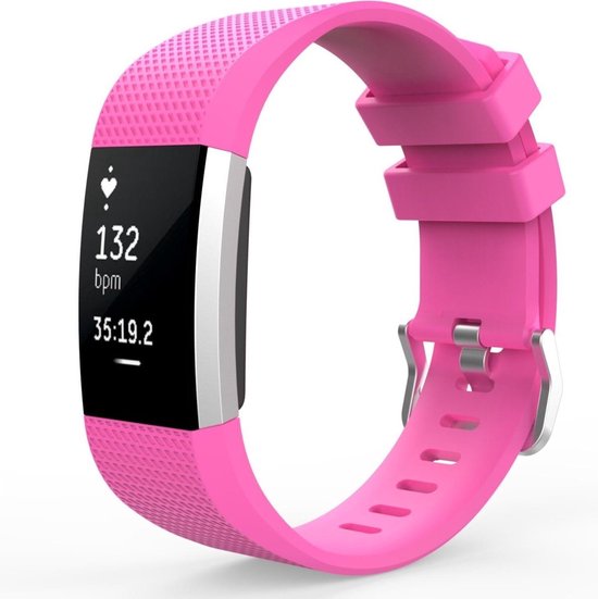 Jumada s Fitbit bandje Charge 2 Siliconen Sport Gespsluiting Roze bol