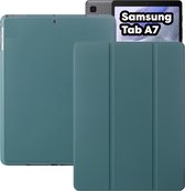 Tablet Hoes + Standaardfunctie - Geschikt voor Samsung Galaxy Tab A7 Hoes - 10.4 inch (2020) - Donker Groen