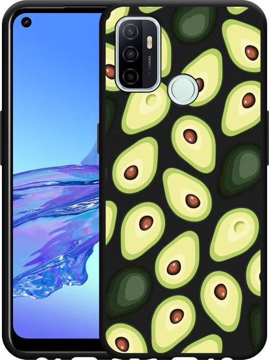 Custodia A Libro Per Oppo A53 E A53s - Ecopelle Nera Con Chiusura Magnetica E Bordo In TPU