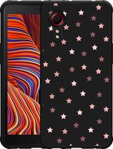 Galaxy Xcover 5 Hoesje Zwart Stars - Designed by Cazy