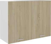 vidaXL Hangkast 80x31x60 cm spaanplaat sonoma eikenkleurig