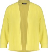 TAIFUN Dames Open gebreid vest met 3/4-mouwen GOTS Sunflower-44