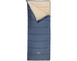 NOMAD® Blazer Slaapzak Dekenmodel | Blauw | 205x80 cm | Katoen | Aanritsbaar | Tochtstrip | Tweewegrits | Incl Hoes