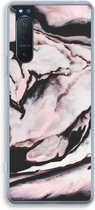 Case Company® - Sony Xperia 5 II hoesje - Roze stroom - Soft Cover Telefoonhoesje - Bescherming aan alle Kanten en Schermrand