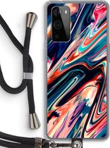 Case Company® - OnePlus 9 Pro hoesje met Koord - Quantum Being - Telefoonhoesje met Zwart Koord - Bescherming aan alle Kanten en Over de Schermrand