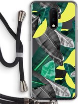 Case Company® - OnePlus 7 hoesje met Koord - Fantasie jungle - Telefoonhoesje met Zwart Koord - Bescherming aan alle Kanten en Over de Schermrand