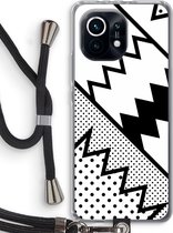 Case Company® - Xiaomi Mi 11 hoesje met Koord - Pop Art #5 - Telefoonhoesje met Zwart Koord - Bescherming aan alle Kanten en Over de Schermrand