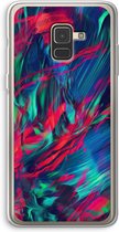 Case Company® - Samsung Galaxy A8 (2018) hoesje - Pilgrims Of The Sea - Soft Cover Telefoonhoesje - Bescherming aan alle Kanten en Schermrand