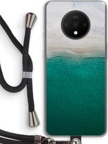 Case Company® - OnePlus 7T hoesje met Koord - Stranded - Telefoonhoesje met Zwart Koord - Bescherming aan alle Kanten en Over de Schermrand