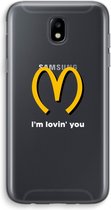 Case Company® - Samsung Galaxy J5 (2017) hoesje - I'm lovin' you - Soft Cover Telefoonhoesje - Bescherming aan alle Kanten en Schermrand