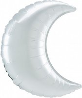 folieballon SuperShape White Satin Crescent 66 cm