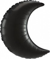 folieballon SuperShape Onyx Crescent 66 cm zwart